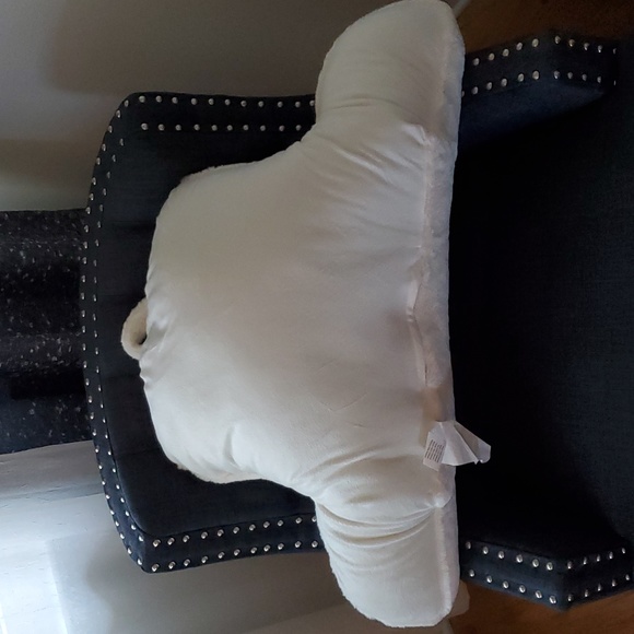 Ms Fur Bedrest/Ivory Back rest Pillow - Picture 2 of 4